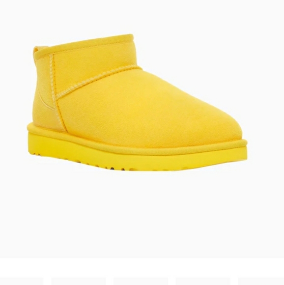 NIB UGG CLASSIC ULTRA MINI BOOTS SZ 5M ๐ซ CANARY ๐๐๐ - Picture 12 of 12